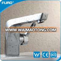 FUAO single handle brass bathroom wash basin faucet