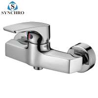 SKL-33313 Wall mounted chrome plating brass bath shower faucet