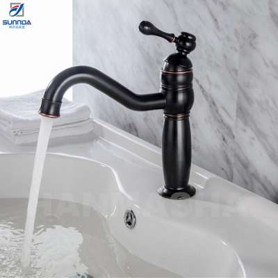 American Classic Style Plated ORB Elegant Environmental protection Hot and Cold Water Dual Control Brass Basin Tap/Faucet