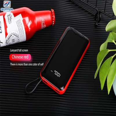 China Supplier Mobile Phone Charger 2 Usb Mobile Power Bank 10000Mah Powerbank Portable Charger