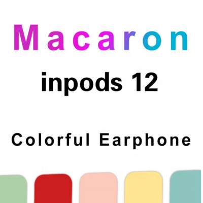 Macaron color sport Mini Blueteeth earphone magnetic headphone Earphones in ear I12 Tws Wireless